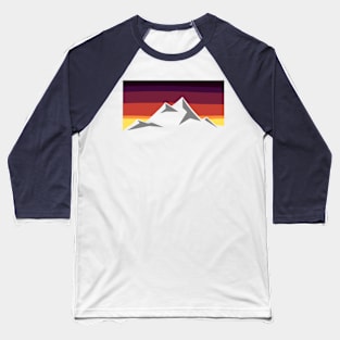 abstract mountain sunset ion Baseball T-Shirt